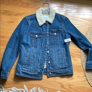 Sherpa old navy jean jacket